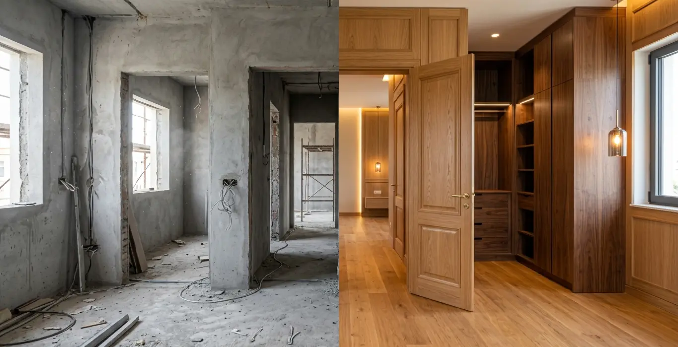 Service de menuiserie pour villa