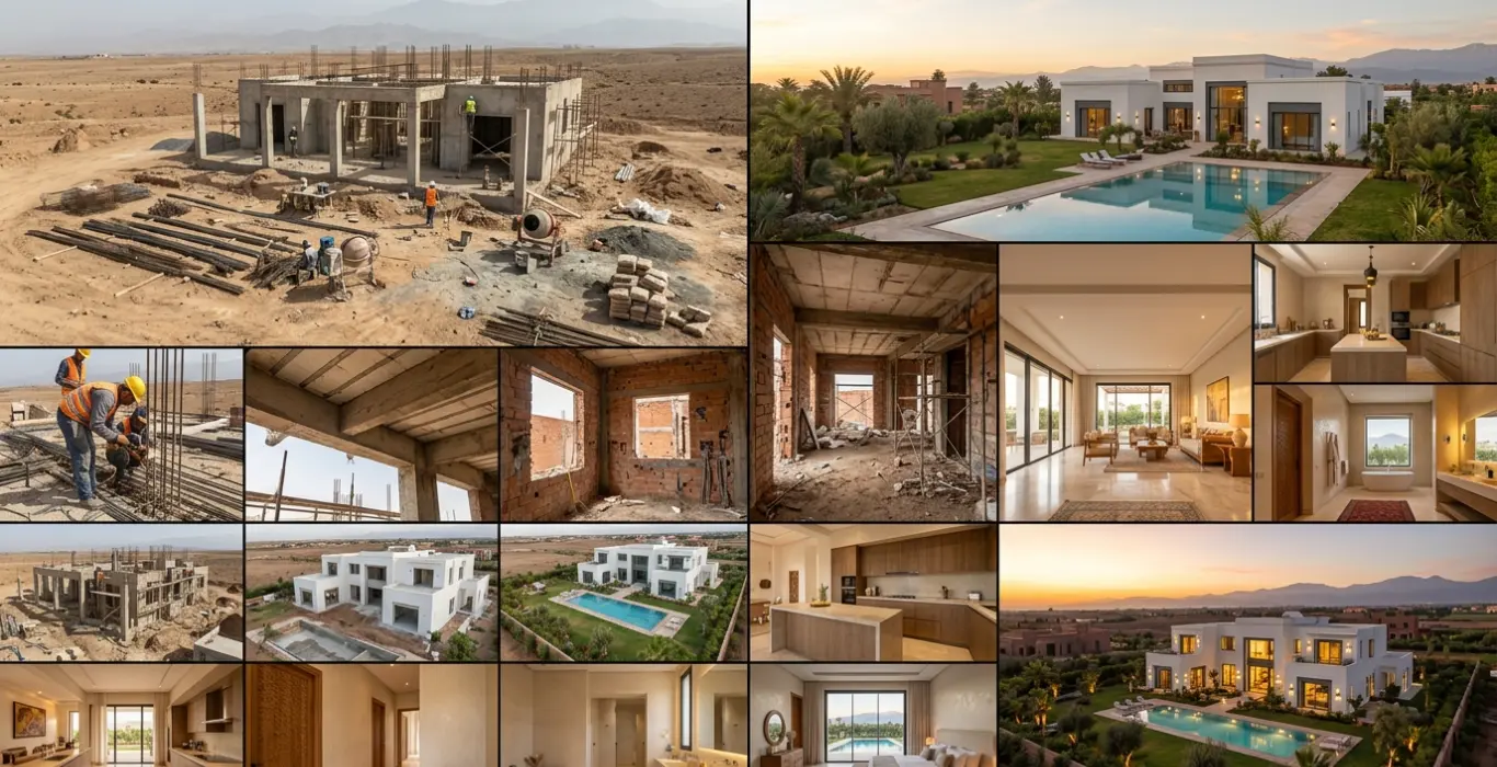 Construction de Villa à Marrakech par Sahara Everest